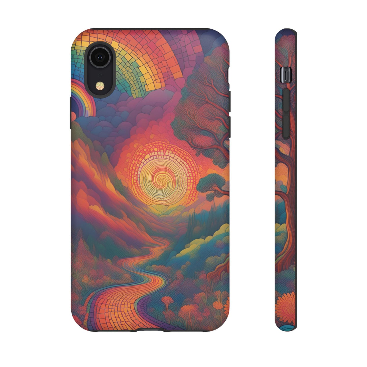 Stain Glass Tough Cases, Mosaic Celestial Phone Case, Vibrant On Trend Protective Cover, Unique Design, Gift for His/her