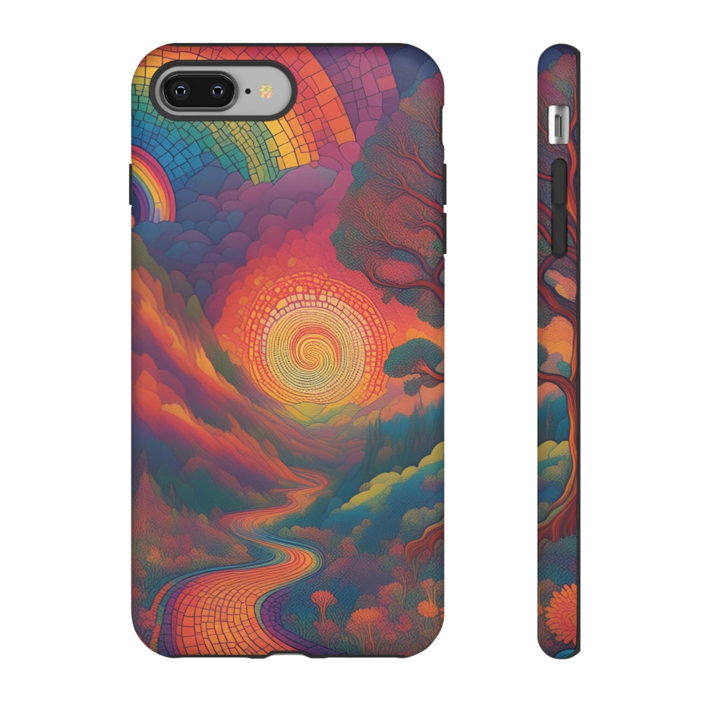 Stain Glass Tough Cases, Mosaic Celestial Phone Case, Vibrant On Trend Protective Cover, Unique Design, Gift for His/her